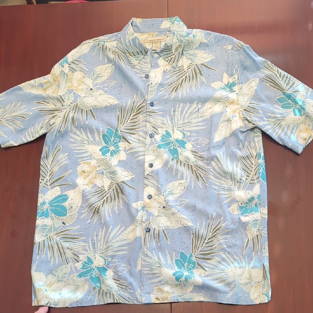 Floral Blue Hawaiian Shirt
